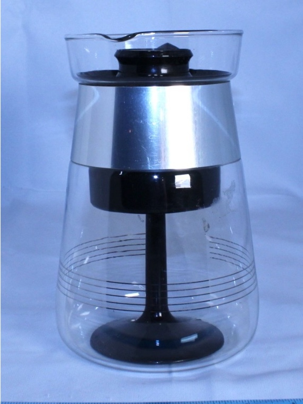 COLLECTABLE Vintage MCM Corning Pyrex Glass Stovetop Percolator 6 Cup Model - Picture 5 of 8